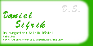 daniel sifrik business card